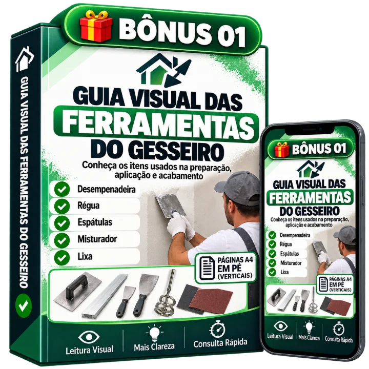 Mockup Bônus 1 — Guia Visual das Ferramentas do Gesseiro