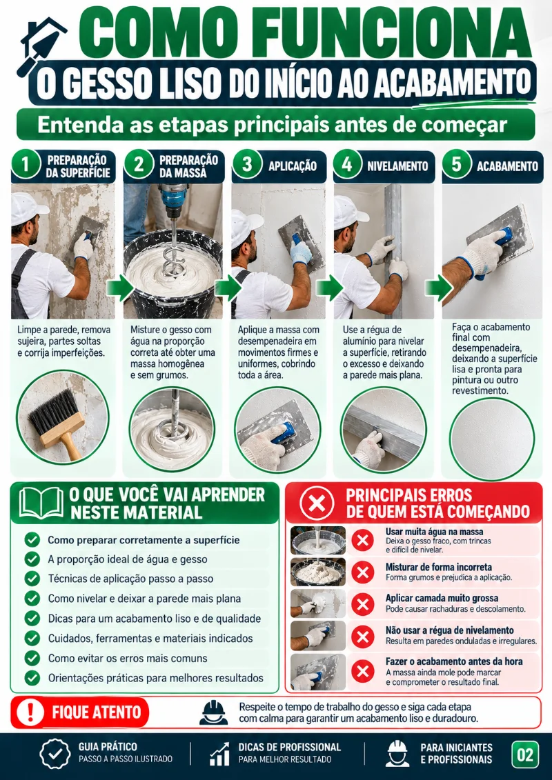 Prévia 2 — Ferramentas do gesseiro
